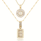 Duo d’Initiales Diamantées 14k