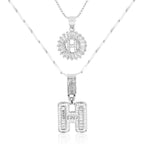 Duo d’Initiales Diamantées 14k