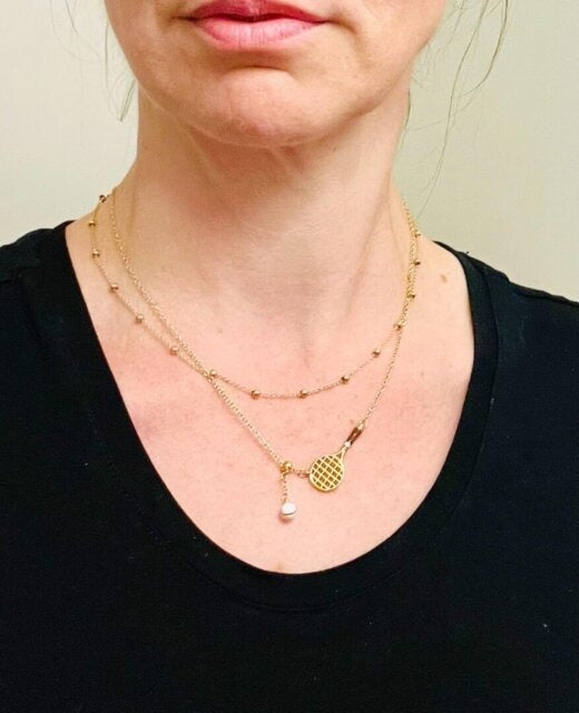 Collier raquette de Tennis