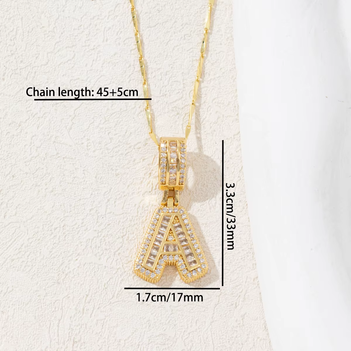 Duo d’Initiales Diamantées 14k