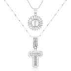 Duo d’Initiales Diamantées 14k